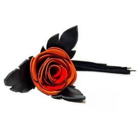 Замшевая плеть с розой БДСМ Арсенал