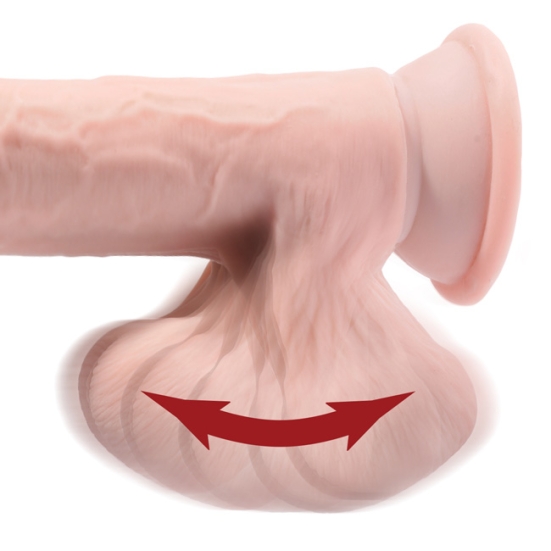 Фаллос Triple Density 9&quot; with Swinging Balls