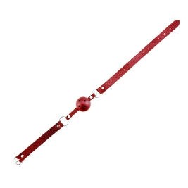 Красный кляп-шар Discretion