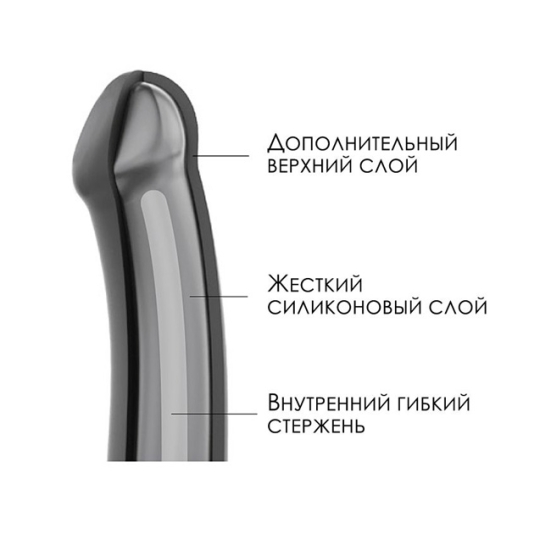 Фаллос Strap-on-me Silicone Bendable XL
